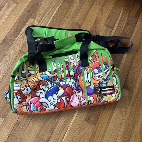 Nickelodeon Sprayground 90 Slime Duffle Pack Crossbody Sling Official Rugrats - Picture 2 of 10